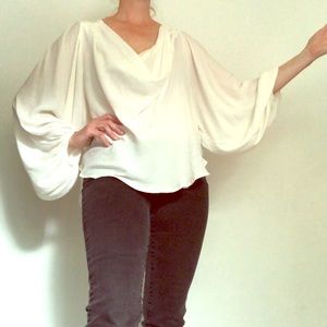 Free People Peasant Blouse White M